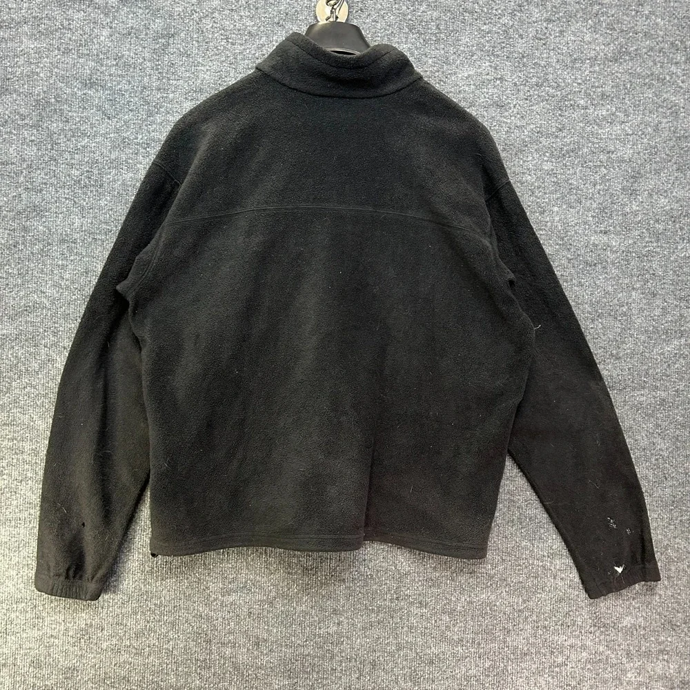 Columbia Field Gear Fleece Jacket Mens Black Full Zip Winter Hiking Outdoor - XL